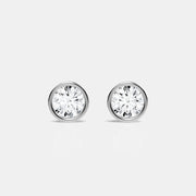 Bezel Set Diamond Studs