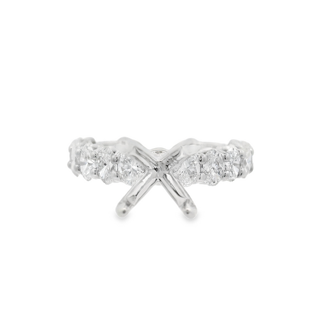 OVAL DIAMOND ENGAGEMENT RING SETTING – 1 ¾  CT