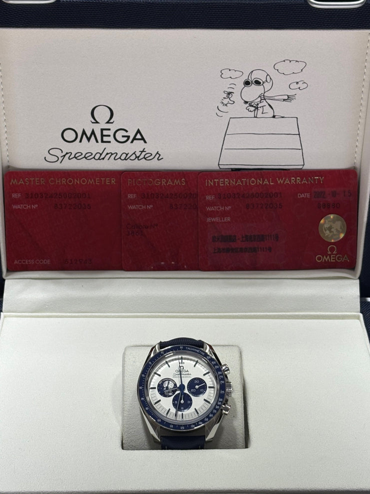 2022 Omega Speedmaster 50Th Anniversary Silver Snoopy Award