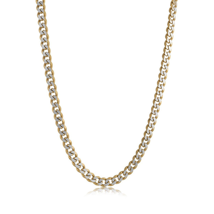 Yellow 5.5mm Diamond Cut Cuban Link Chain
