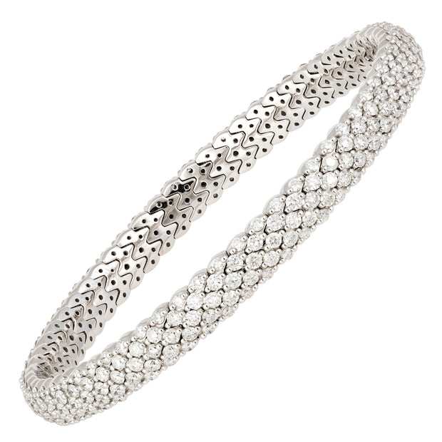 5 Row Diamond Stretch Tennis Bracelet