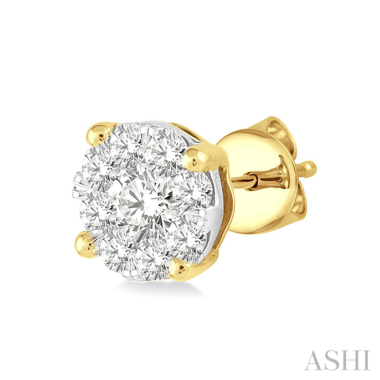 ASHI - 1/4 CARAT LOVEBRIGHT ESSENTIAL DIAMOND STUD EARRINGS