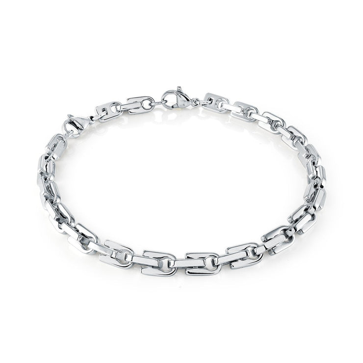 Stainless Steel Zipper Link Bracelet