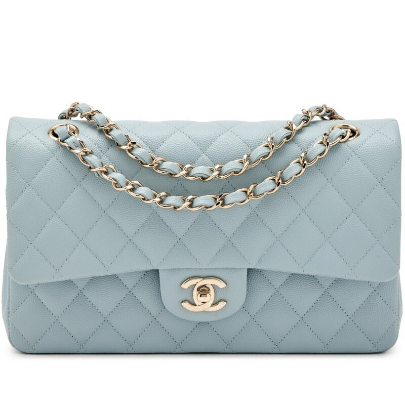 CHANEL TIFFANY BLUE MEDIUM FLAP CLASSIC HANDBAG – Siebke Hoyt