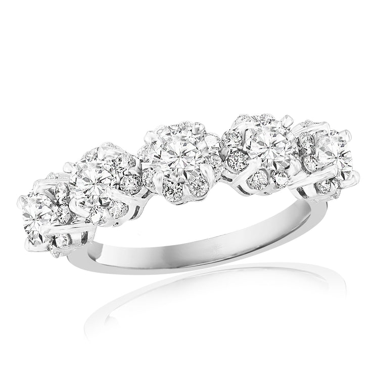 Diamond Cluster Ring