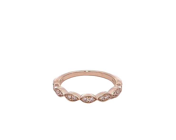 MARQUISE SHAPE DIAMOND WEDDING BAND