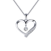 LAFONN - OPEN HEART PENDANT NECKLACE