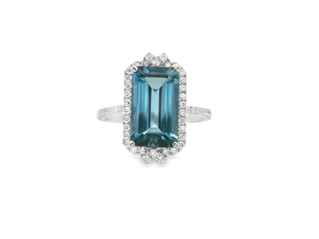 London Blue Topaz & Diamond Ring