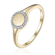 LUVENTE - DIAMOND SIGNET RING