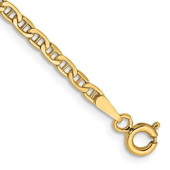 YELLOW GOLD ANKLET