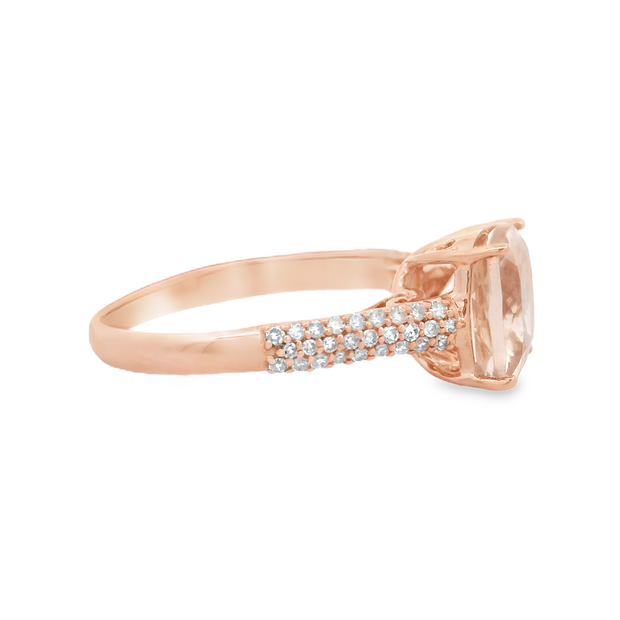 Rose Gold Morganite Ring