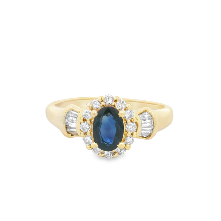 Sapphire & Diamond Ring