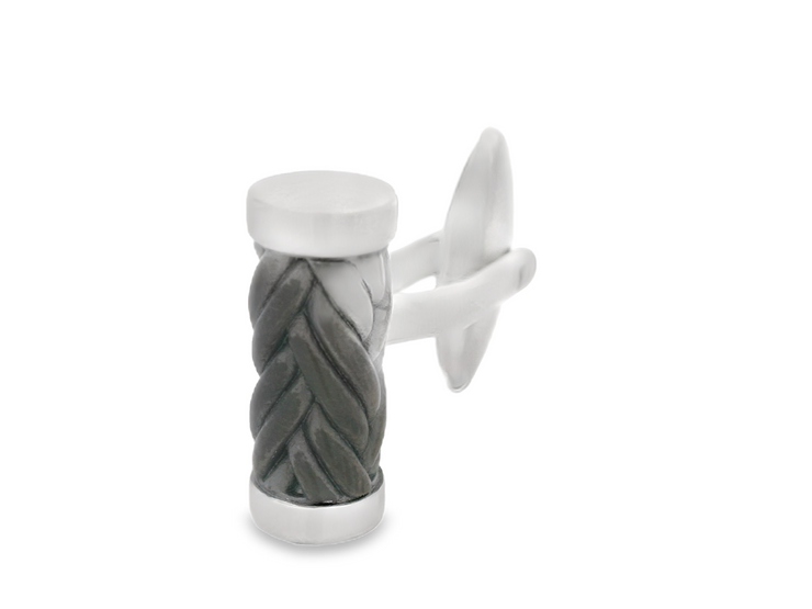 Weave Cylinder Cufflinks