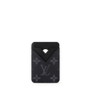 Siebke Hoyt Monogram Black Magnetic Card Holder