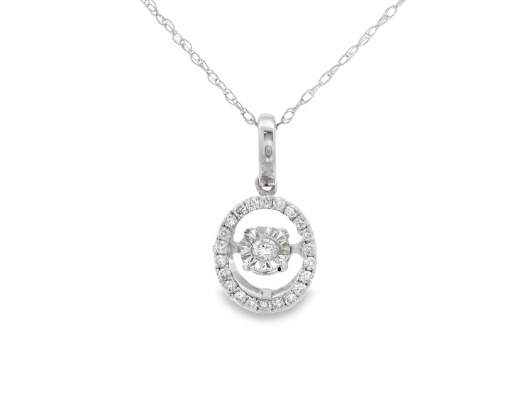 Floating Diamond Pendant