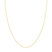 YELLOW GOLD OPEN DIAMOND-CUT CABLE CHAIN 20"