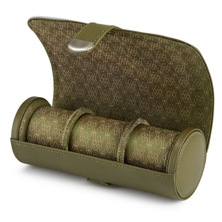 WOLF - Earth Triple Watch Roll - OLIVE