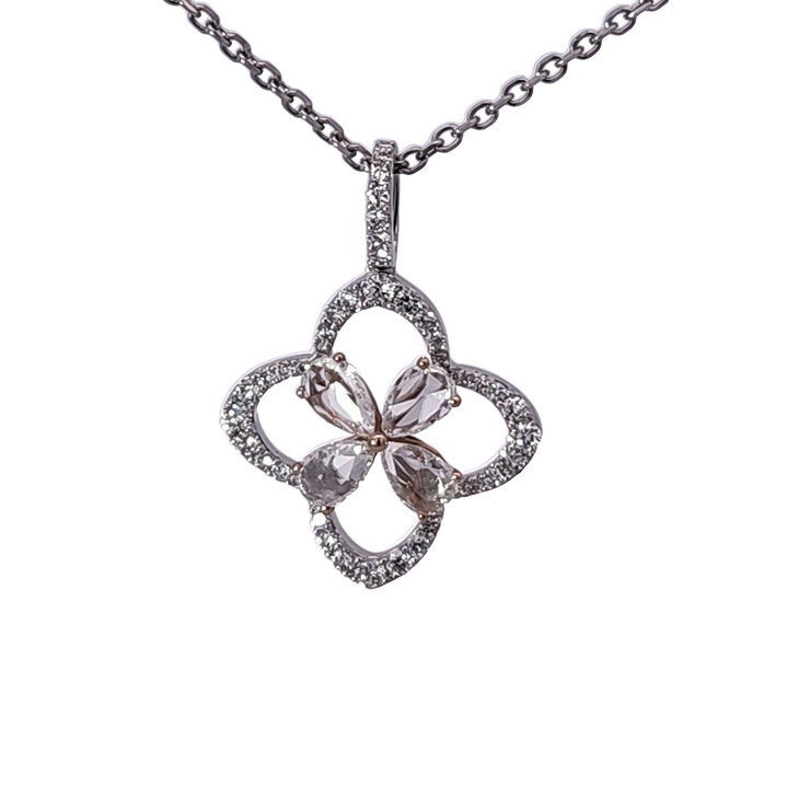 DIAMOND FLOWER PENDANT