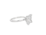 Diamond Solitaire Engagement Ring – 4 Ct Princess Center