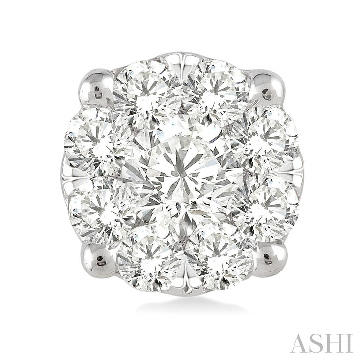 ASHI - 1/2 CARAT LOVEBRIGHT ESSENTIAL DIAMOND STUD EARRINGS