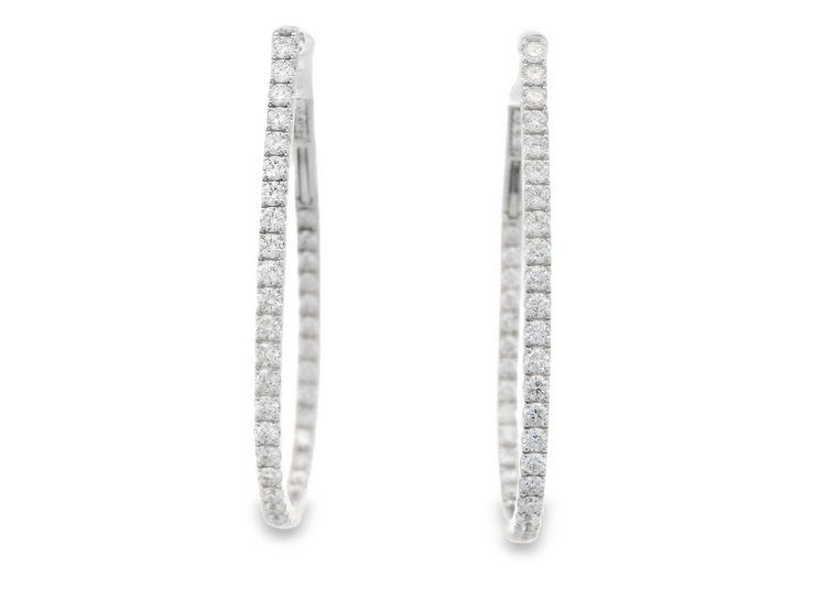 Diamond Hoop Earring