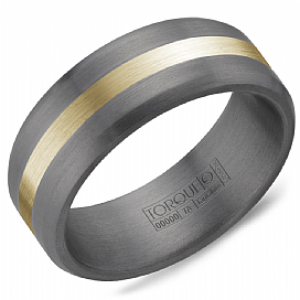 CROWN RING – TANTALUM & YELLOW GOLD BAND