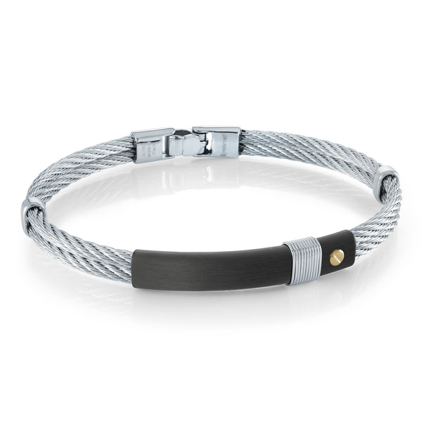 ITALGEM STEEL - STAINLESS STEEL CABLE BRACELET