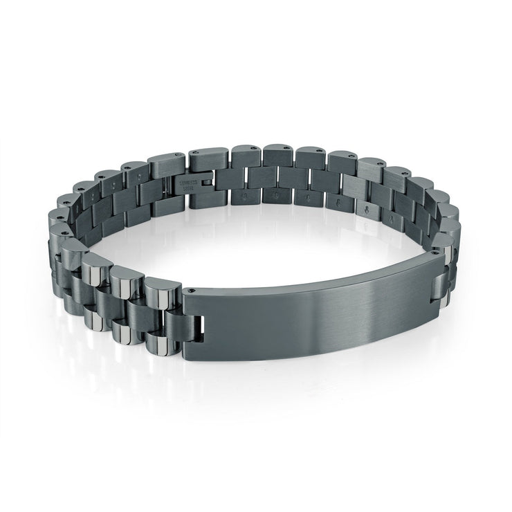 Rolex Style Link Nameplate ID Bracelet