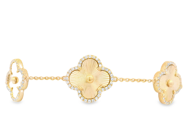 Diamond Clover Bracelet