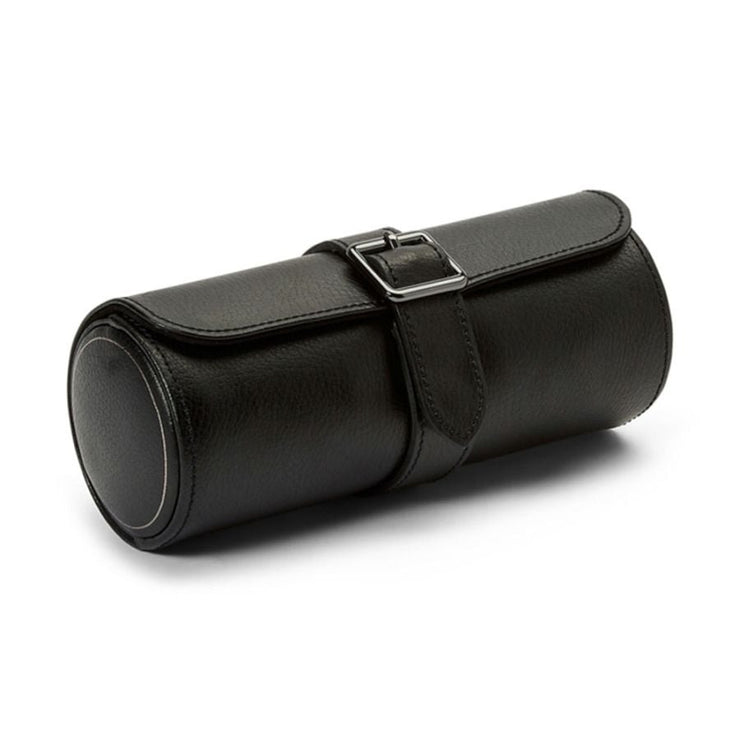 Wolf - British Racing Triple Watch Roll - Black