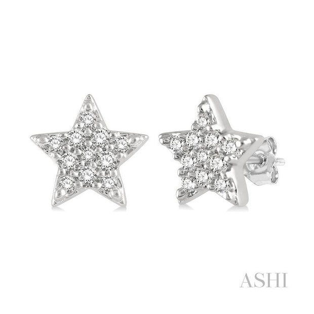 ASHI - DIAMOND STAR EARRINGS