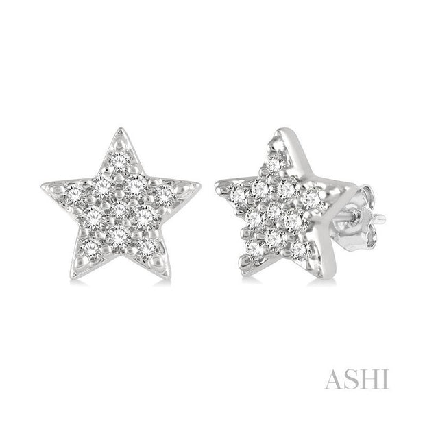 Ashi - Diamond Star Earrings
