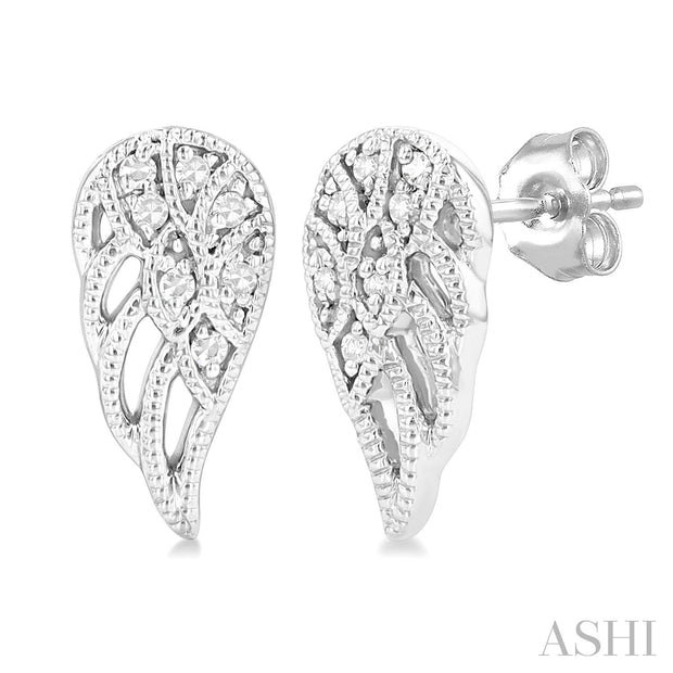 ASHI - DIAMOND ANGEL WING EARRINGS