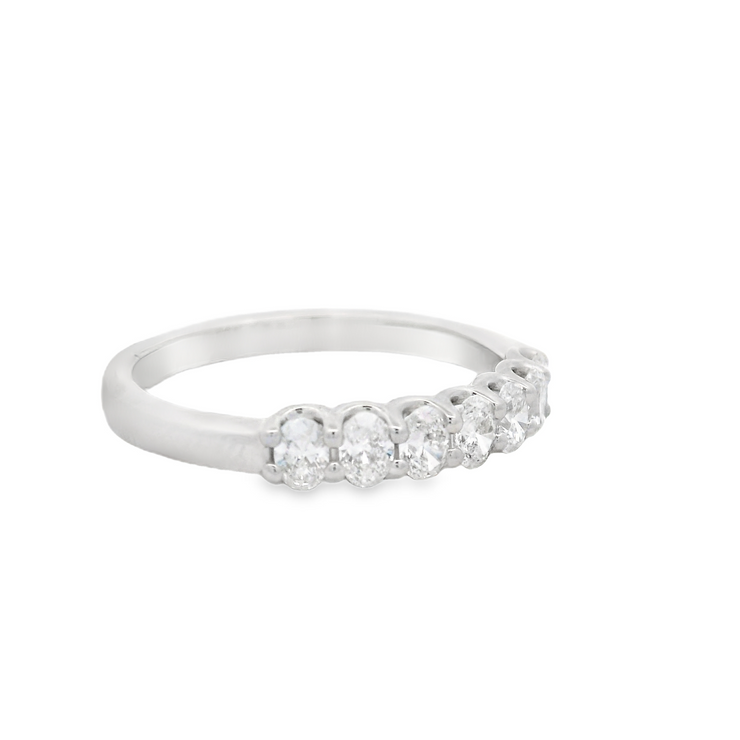 Oval Diamond Wedding Band - 1/2 Ct