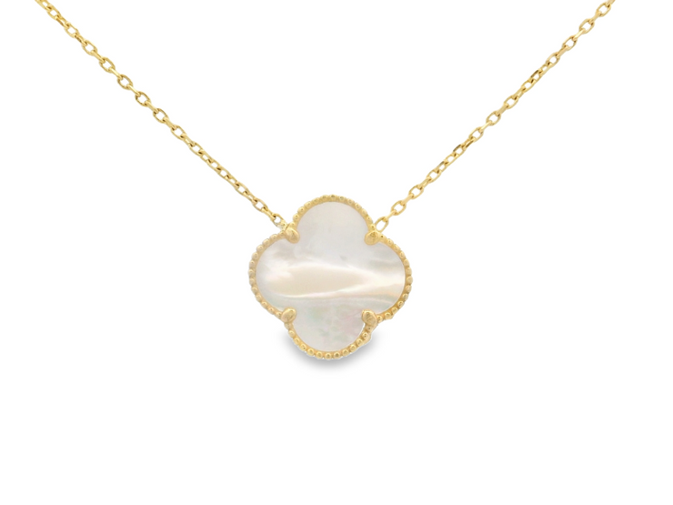 Mother of Pearl Clover Pendant