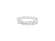 5 Stone Diamond Wedding Band – 3/4 Ct