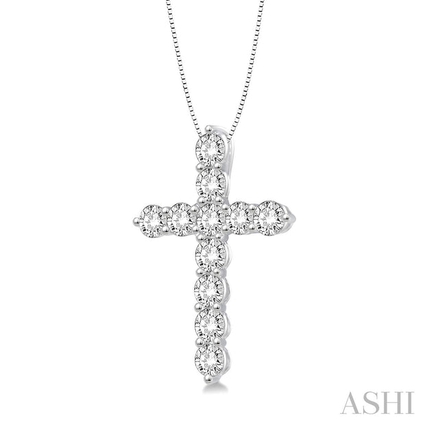 Ashi - 1/2 Carat Cross Diamond Pendant