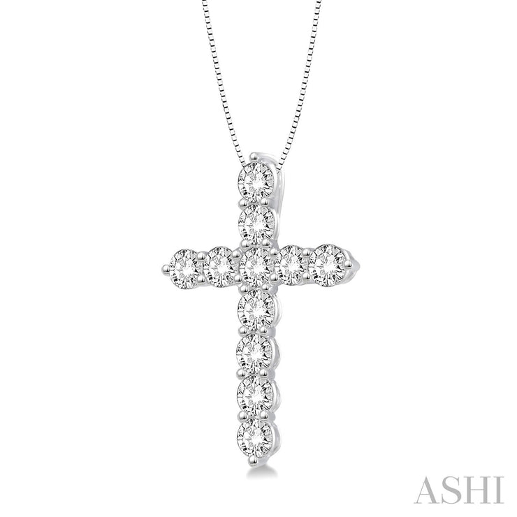 ASHI - 1/2 CARAT CROSS DIAMOND PENDANT