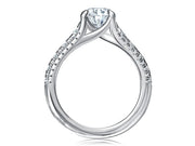 A Jaffe - Pave Diamond Engagement Ring Setting