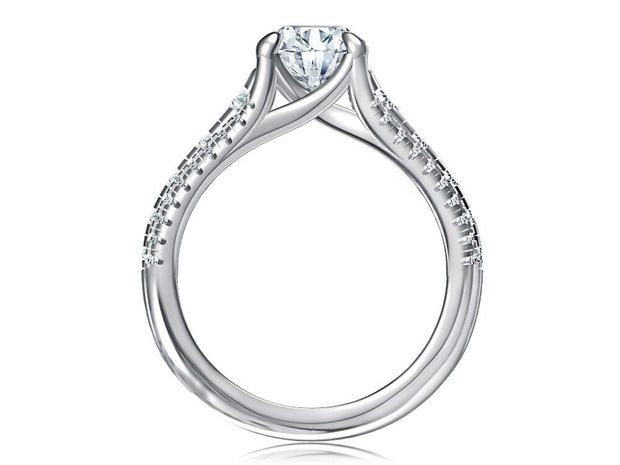 A Jaffe - Pave Diamond Engagement Ring Setting
