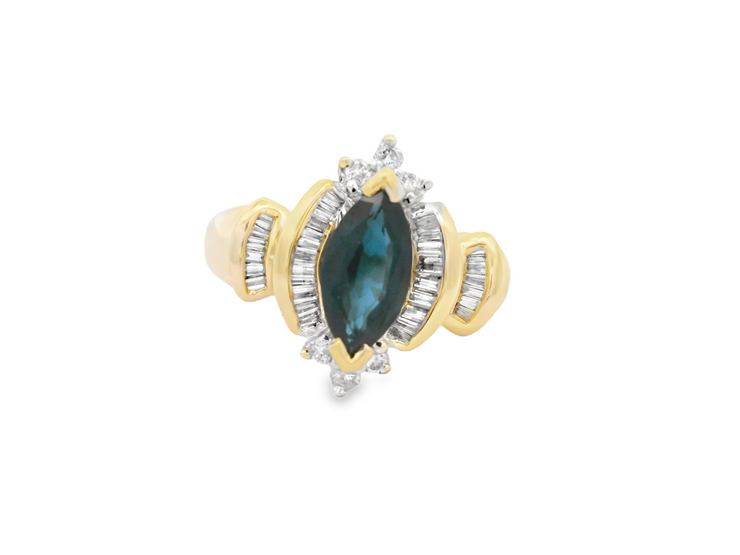 Sapphire & Diamond Ring