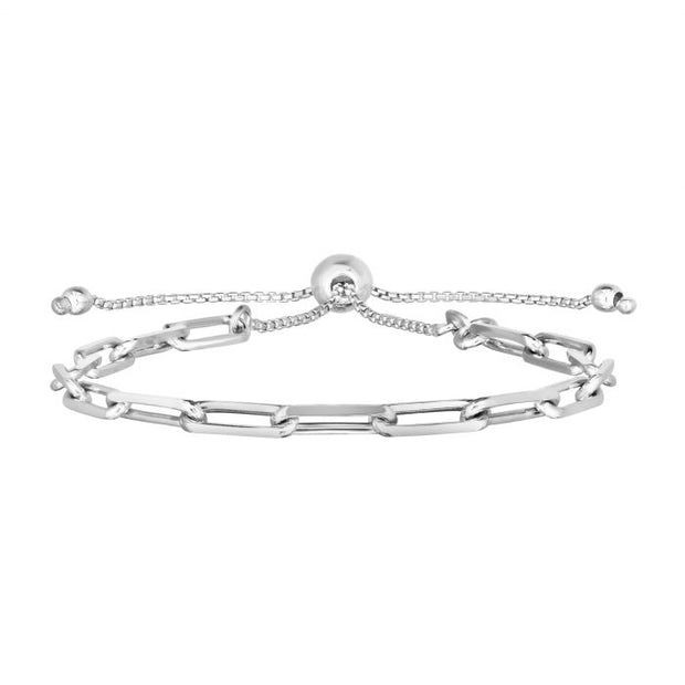Sterling Silver Paperclip Chain Bracelet