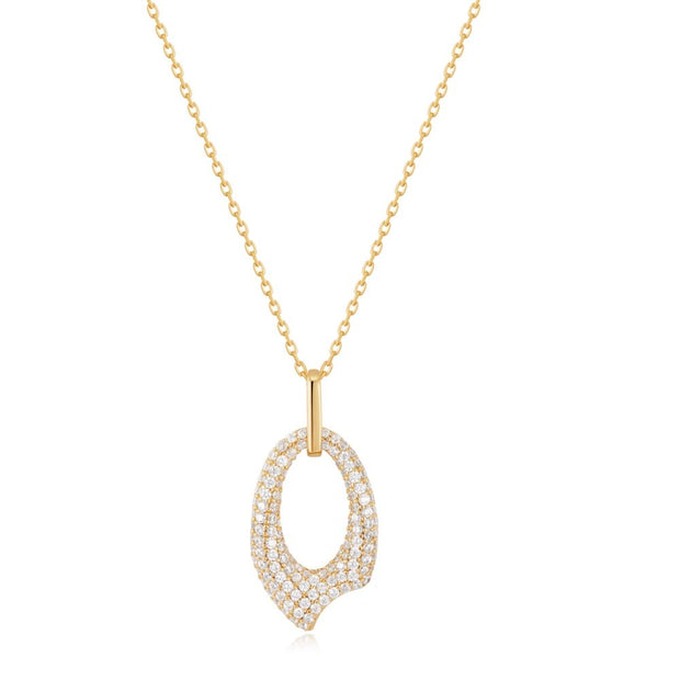 Ania Haie - Gold Pave Arrow Pendant
