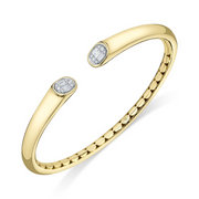 Shy Creation - 0.20Ct Diamond Baguette Bangle