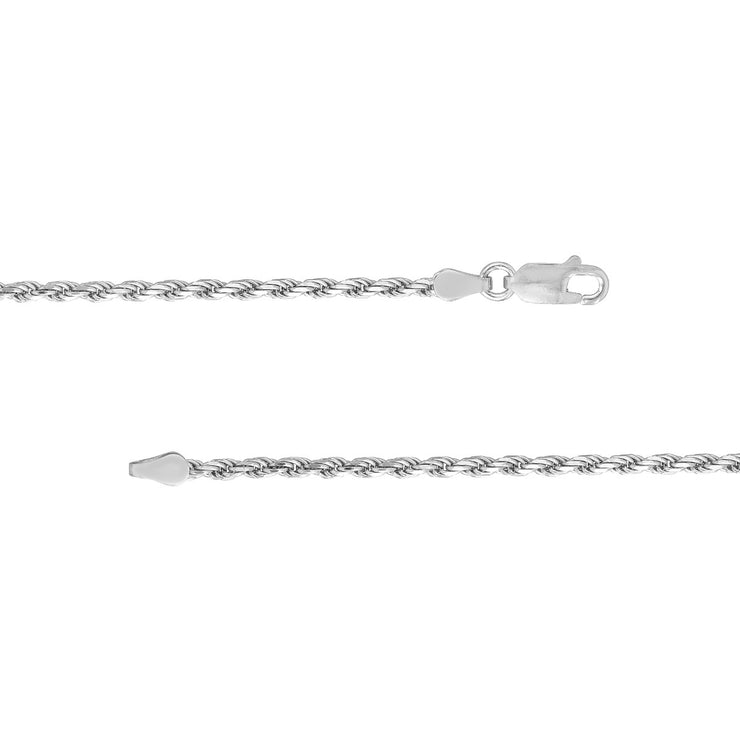 STERLING SILVER ROPE CHAIN 22"