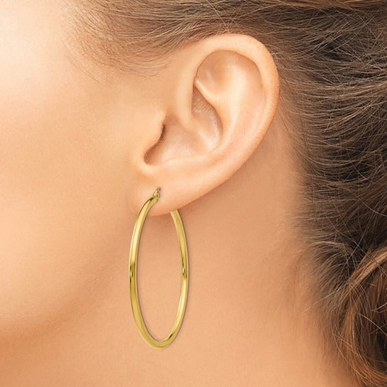 Yellow Gold Hoop Earrings