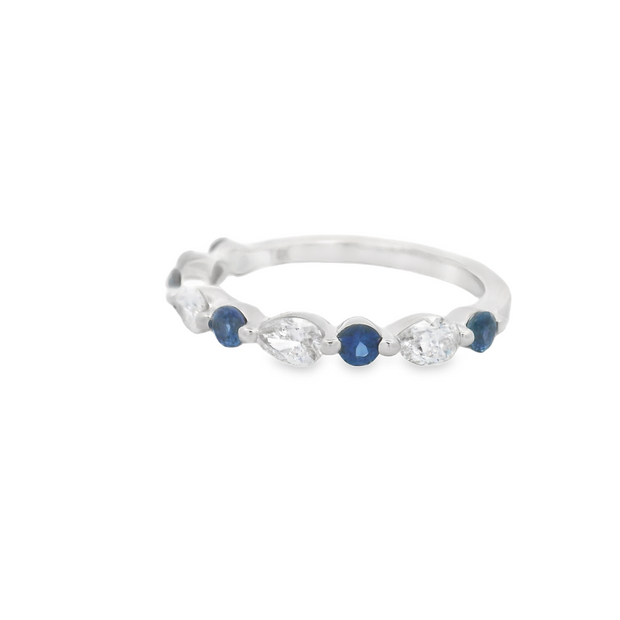 Sapphire & Diamond Band