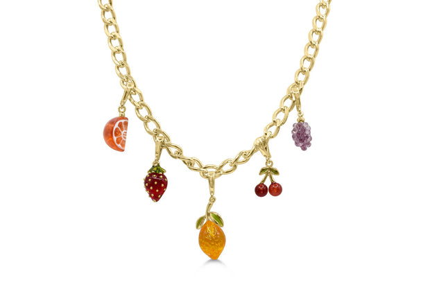 CHARM ERA - Fruit Basket Pre-made Charm Necklace