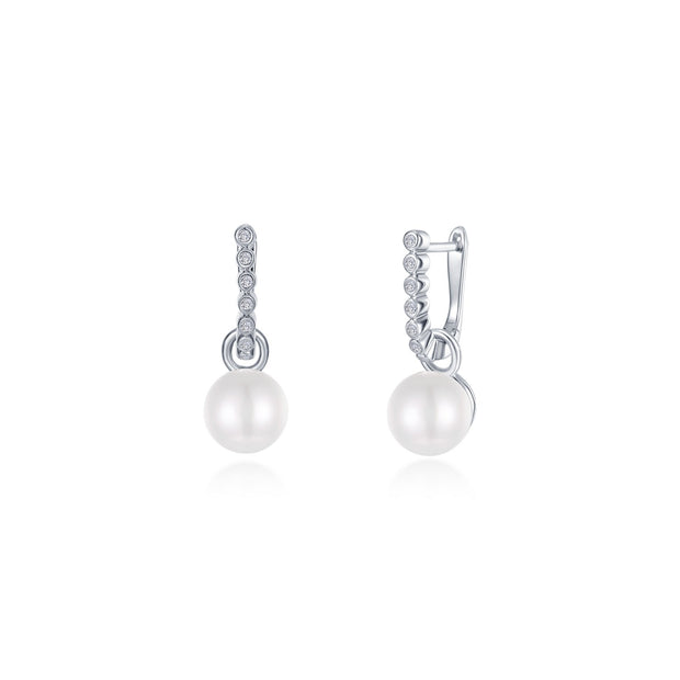 LAFONN – PEARL HOOP EARRINGS