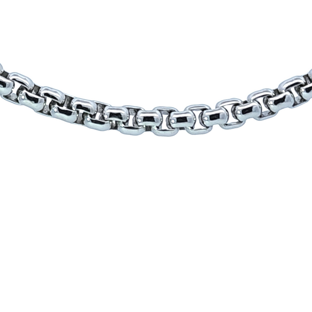 STERLING SILVER BOX CHAIN 22"